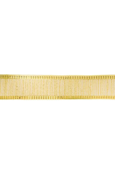 OEM Christmas Tree Ribbon Ecru Gold 5m x 22mm