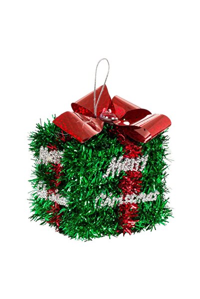 OEM Χριστουγεννιάτικο Στολίδι Δέντρου 3D Δώρο Πράσινο Κόκκινος Φιόγκος με Γιρ...