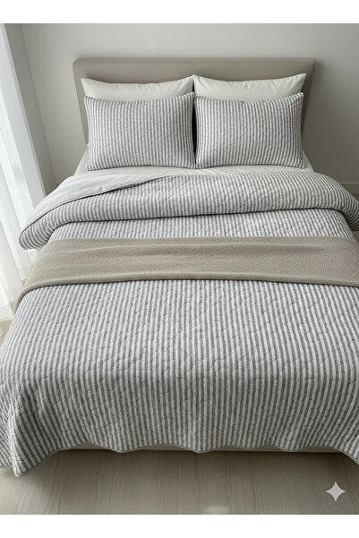FUGO CONCEPT %100 Pamuk Çift Kişilik Kapitone Yatak Örtüsü 240x260 –