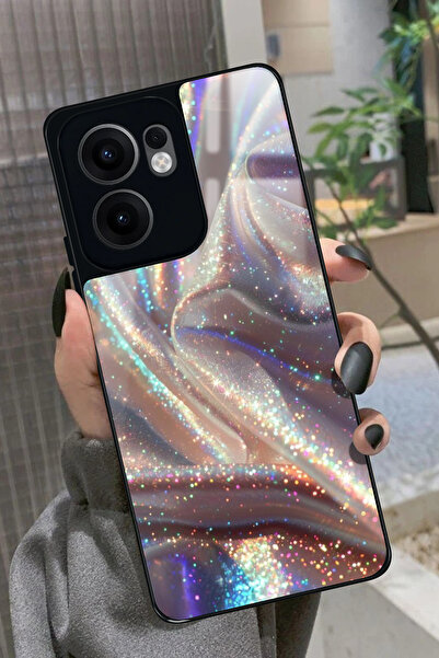 OPPO Reno 13F Uyumlu Sim Tasarımlı Glossy Premium Kılıf