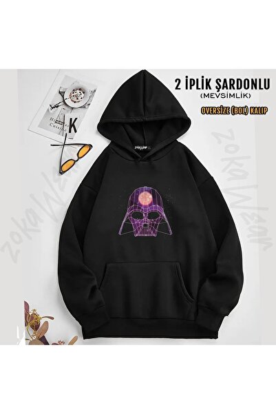 ZOKAWEAR سويت شيرت بقلنسوة للجنسين من Star Wars (dart Vader) 0 مطبوع (خيطان)