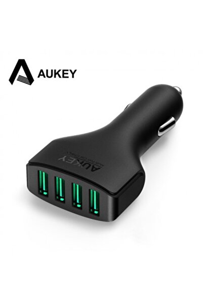 AUKEY CC-01 48W 4-USB Port AiPower Adaptive Car Charger - Black