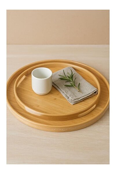 Alvin BAMBU 2 Lİ TEPSİ YUVARLAK ( 30 CM / 35 CM)