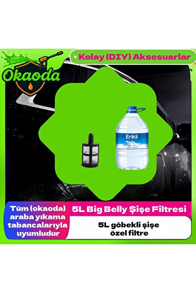okaoda Lityum pil araba yıkama tabancası 5L büyük göbekli şişe özel küçük filtre markasını arayın.