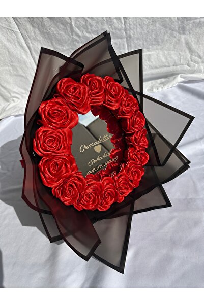 SATENCE STORE Aynalı Ledli İsteme Çiçeği-Kişiye Özel Tasarım(İsim Yazılı)