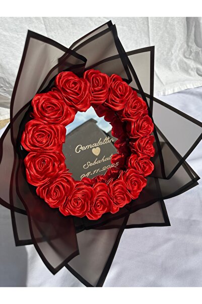 SATENCE STORE Aynalı Ledli İsteme Çiçeği-Kişiye Özel Tasarım(İsim Yazılı)