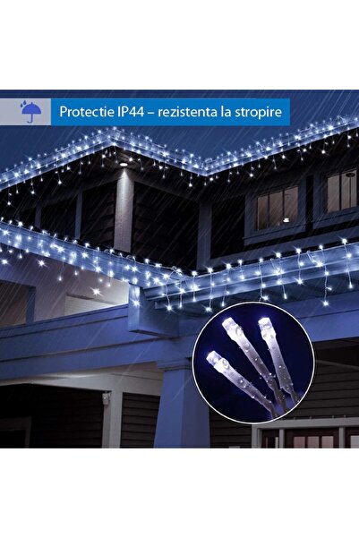 SUPER TRENDS SUPER TRENDS 200 LED Outdoor Christmas Light Installation, 10 m, Ice Cream Pattern, 8 Modes