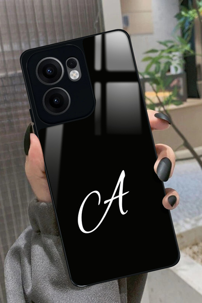 OPPO Reno 13F Uyumlu A Harfi Yazılı Glossy Premium Kılıf