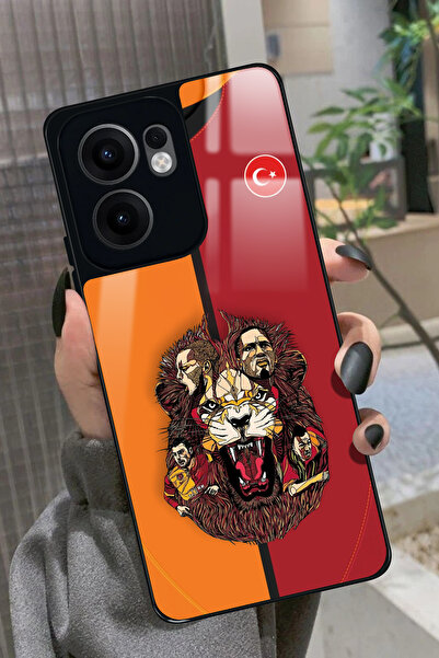 OPPO Reno 13F Uyumlu Aslan Tasarımlı Parlak Premium Kılıf