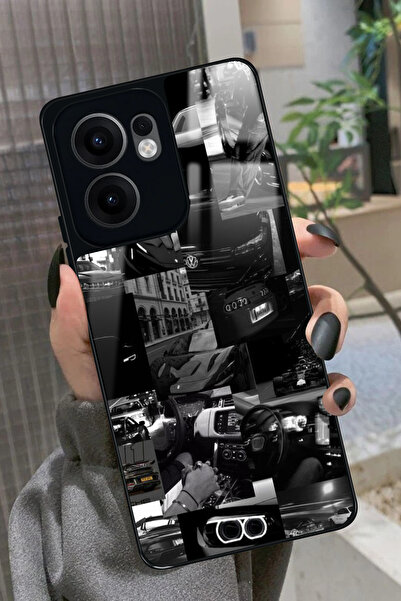 OPPO Reno 13F Uyumlu Araba Posteri Tasarımlı Glossy Premium Kılıf