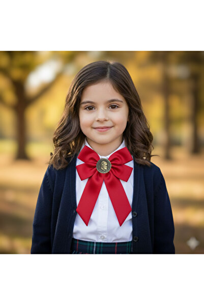 LO ADORO 10 Kasım Atatürk Rozeti Kadın Kravat Papyon Yaka Broş 29 Ekim 23 Nis...