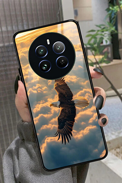 realme 12 Uyumlu Kartal Tasarımlı Glossy Premium Kılıf