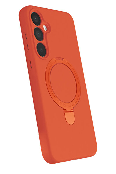 NewFace Techmrt Samsung Galaxy A15 4g Compatible Regal Magsafe Stand Cover (130721) - Orange