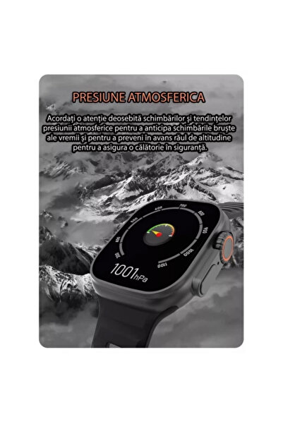 Zherqon Smartwatch 2.1" Ultra Plus + Extra Strap, Bluetooth Calls, Wireless Charging