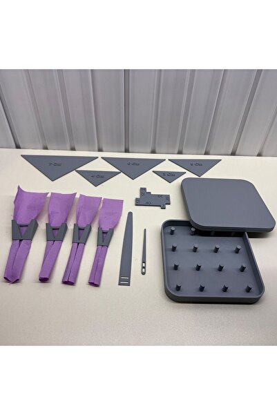 Morpiko Dikiş Seti Dikiş Aksesuarları Biye Seti Masura Kutusu Lastik Geçirici...