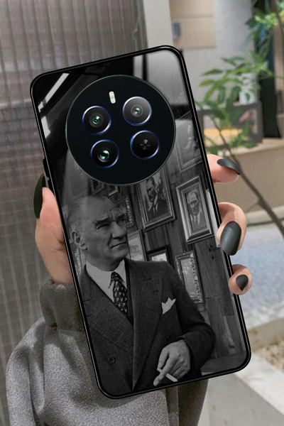 realme 12 Uyumlu Atatürk Tasarımlı Glossy Premium Kılıf