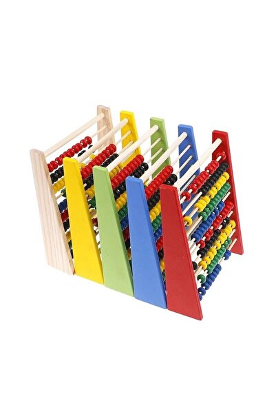 OEM Wooden abacus with colored beads, educational game for children