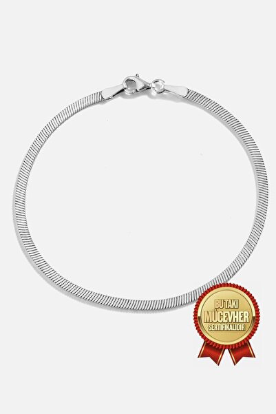 MEKS JEWELS Gümüş Pres Erkek Bilekliği