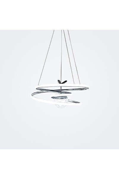 Hype Store Kaos Model Uzaktan andalı 3 Renkli LED Avize Krom Gövdeli Ayarlana...