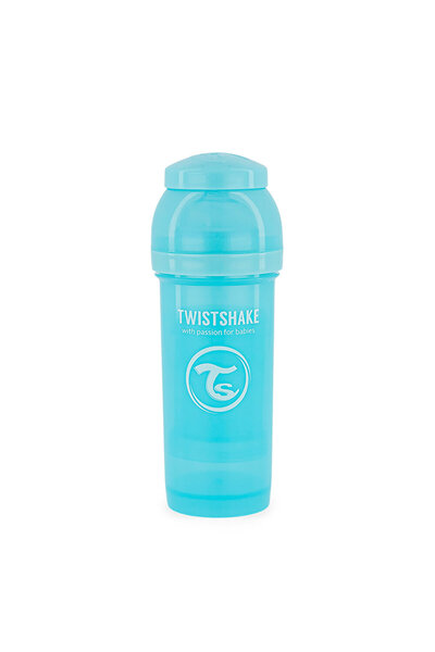 Twistshake زجاجة رضاعة مضادة للمغص 2+ شهر 260 مل أزرق (3 قطع)