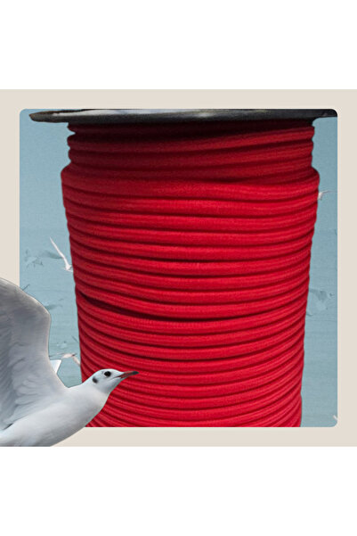 wellwich حبل باراكورد أحمر بطول 50 متر وسمك 5 ملم