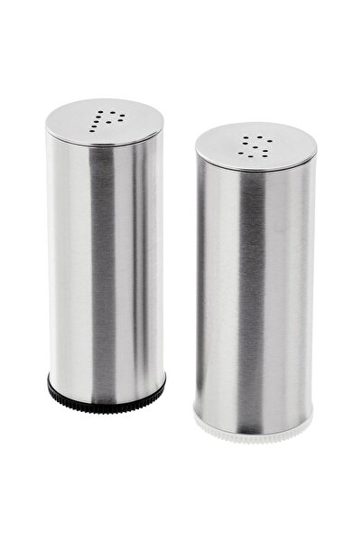 Hype Store 802.336.75 Plats Salt and Pepper Shakers, Stainless Steel