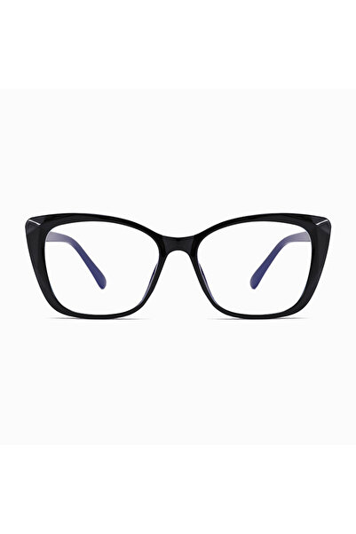 Techsuit - Anti-Blue Light Glasses Reflex PC (PC28016-C1) - Cat Eye - Black
