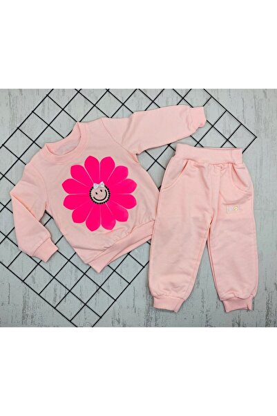 mj kids Double Flower Printed Girl's Set