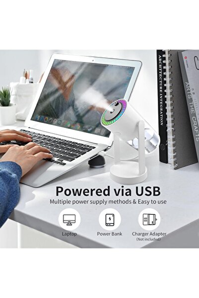 Otto StarrySky 280ml Top Humidifier with Starry Sky Night Light (White)