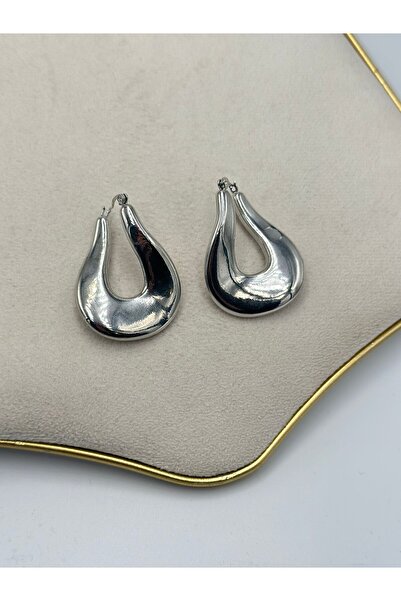 MyladyAccessoriess Wave Detailed Hoop Earrings (Brass Plated)