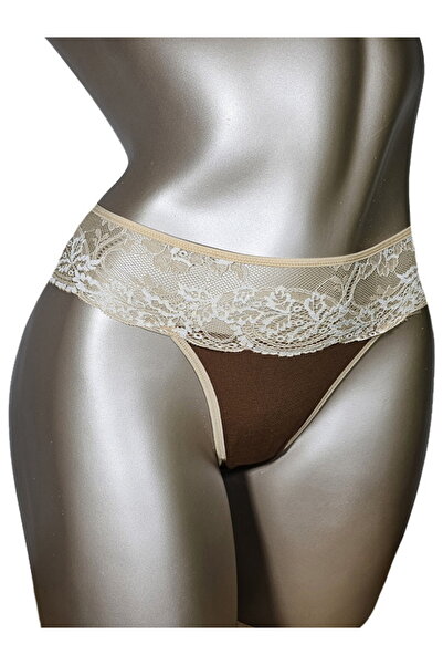 ioana boutique textile Brown thong