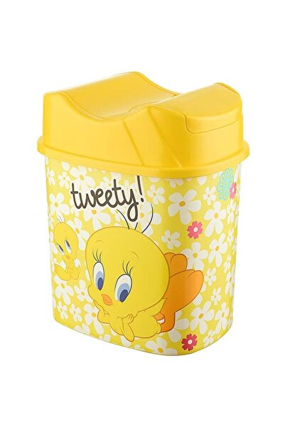 Hype Store Tuffex Tweety Lisanslı 5.5 Litre Hazneli Çocuk Odası Çöp Kovası