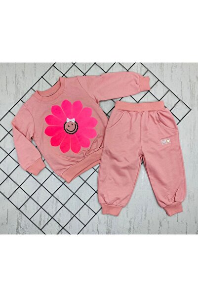 mj kids Double Flower Printed Girl's Set