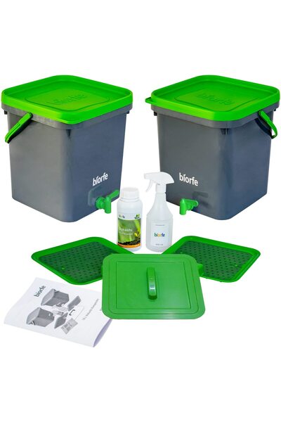 Hype Store Biorfe Bokashi Kompost Kovası 500 ml Sıvılı Set 18 Litre – 18SGL