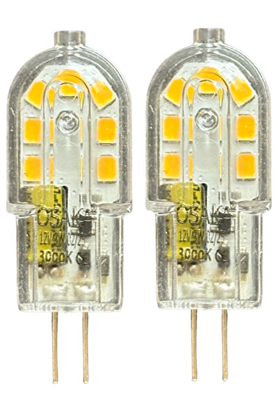 Avarson (2 Adet) Osaka 12Volt 3W Sarı Işık (3000K) G4 Duylu Led Kapsül Ampul