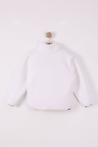 monox Children's Zippered Unisex Lamb Wellsoft Plush Jacket with Elastic Cuffs