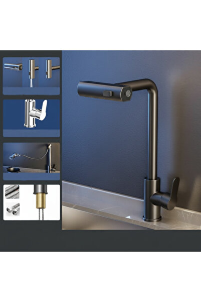 Hero Black multifunctional smart kitchen faucet