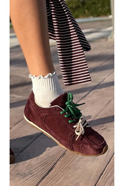 luuq shoes Glow Genuine Leather Suede Double Laced Colorful Sneaker Sports Shoes