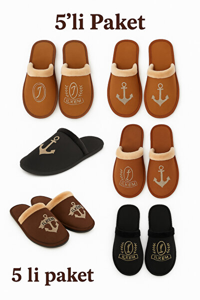 meko aksesuar Erkek Kışlık Ev Terliği Seti – Şık ve Rahat Tasarım