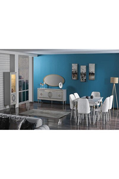 İPAR MOBİLYA OLYMPOS ORT. KITABELI YEMEK MASASI PLS (DOLUNAY)