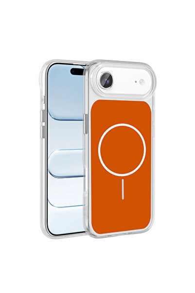 Techaks غطاء iPhone 17 Air من السيليكون الصلب بتصميم زور أيكونيك مع أزرار معدنية - تور