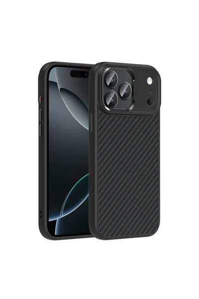 kilifone حافظة متوافقة مع هاتف iPhone 17 Pro Max من مادة ألياف الكربون تدعم ت...