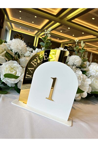 mars tasarım Ahşap Pleksi Masa Numarası 1-10 Arası -numaratör , Cafe, Restaur...