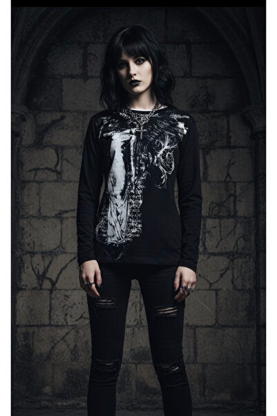 Köstebek Angel Affliction Cyber Gothic Bluz