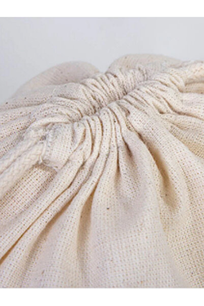 junobi 20x30 CM Çiçek Desenli Hambez Büzgülü Çok Amaçlı Kese Bez Torba