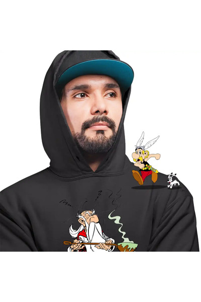 OEM Men's Hoodie Getafix Asterix Obelix Cleopatra