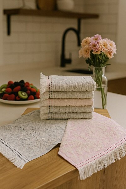 SARİNA renkli bir dünya SET DE 6 PROSOAPE DE MÂNĂ ȘI FAȚĂ 30X50 CM / PROSOAPE DE BUCĂTĂRIE