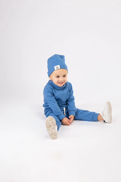 BABYSİ KİDS CLUB طقم ملابس أطفال ورضع مكون من 3 قطع من القطن المضلع ذو الياقة...