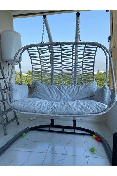 SuBa Butik MAKRO ÖRME ÇİFT KİŞİLİK SALINCAK