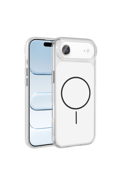 Techaks غطاء iPhone 17 Air من السيليكون الصلب بتصميم زور أيكونيك مع أزرار معد...